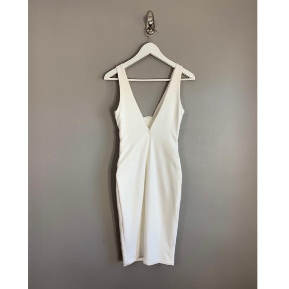NWT Oh Polly White Suede Underwire Dress - Picture 8 of 10